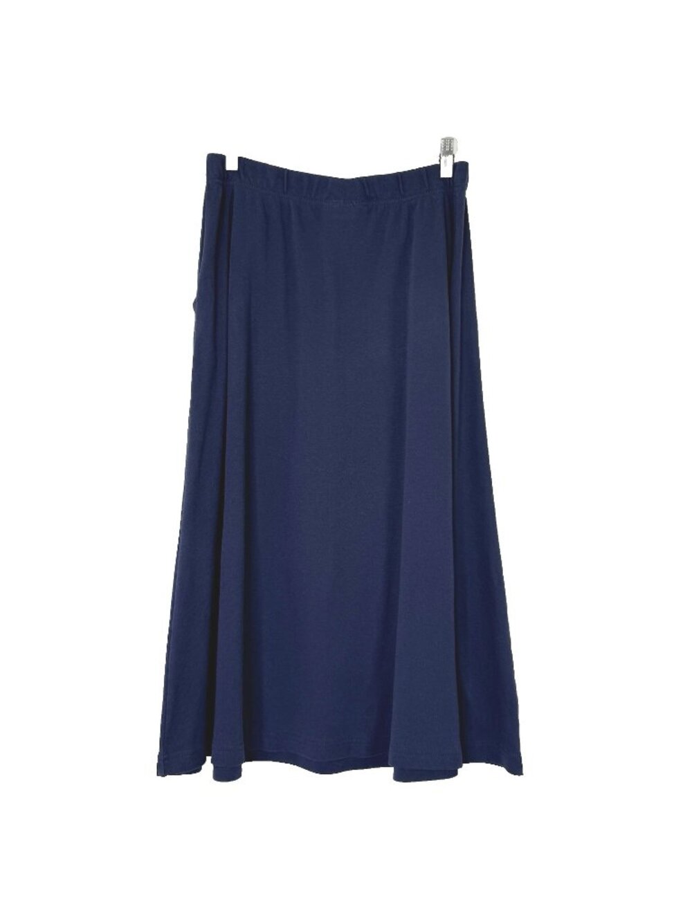 Jessica London Pull On Knit Skirt with Pockets Womens size 12 Navy Blue